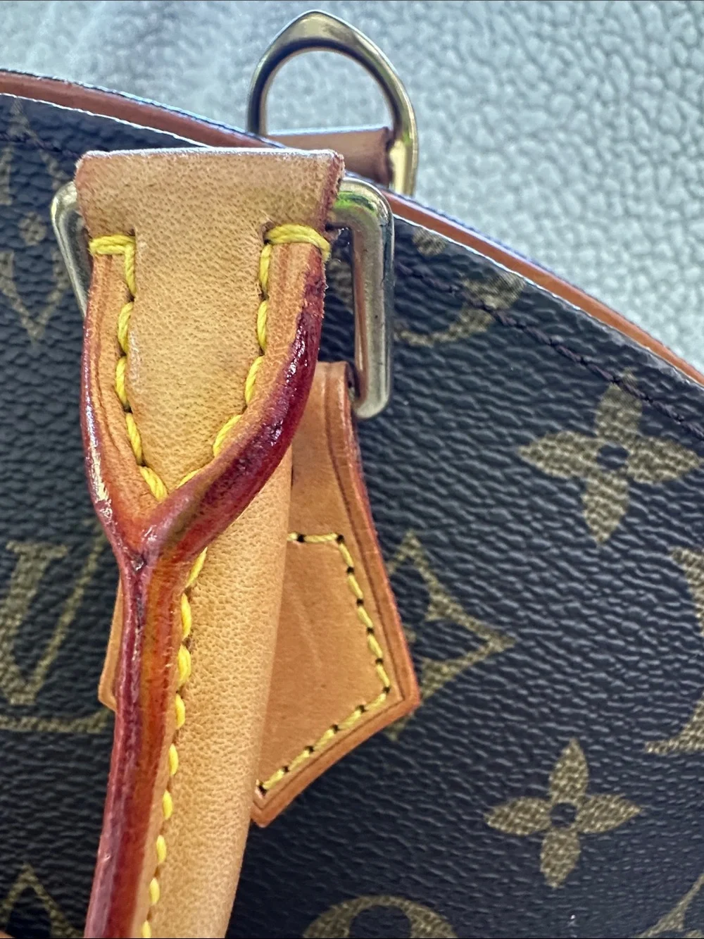 Louis Vuitton Y2K Monogram Ellipse MM top handle vintage with dust bag
